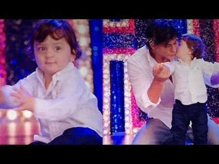 शाहरुख खान के बेटे अबराम का बॉलीवुड डेब्यू, इस गाने में पापा के साथ किया था डांस-VIDEO