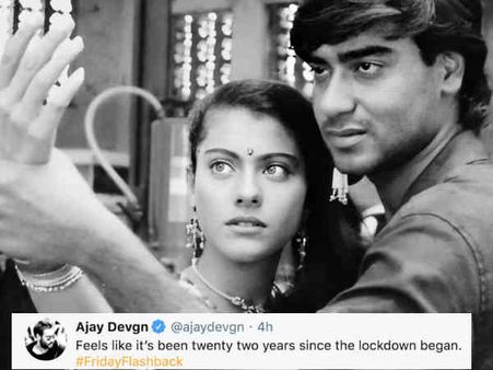 अजय देवगन को इतना भारी पड़ रहा है लॉकडाउन में काजोल के साथ रहना, शेयर की मज़ेदार तस्वीर