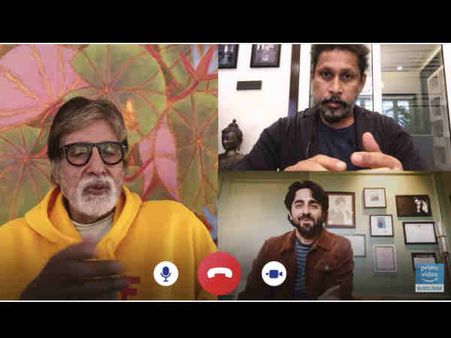 अमिताभ बच्चन और आयुष्मान खुराना की गुलाबो सिताबो ट्रेलर पर बहस, वायरल हो गया वीडियो कॉल
