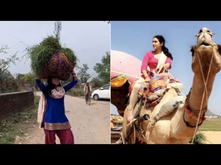 कभी सिर पर रखी गठरी तो कभी ऊंट की सवारी- लॉकडाउन में सारा अली खान का भारत दर्शन वीडियो Viral