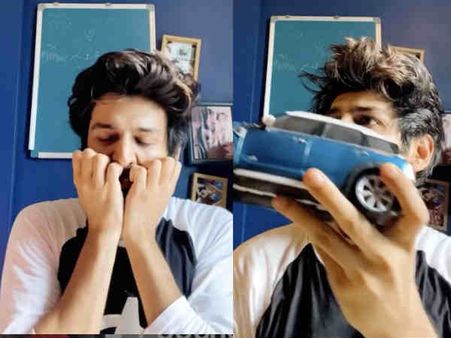 कार्तिक आर्यन की मम्मी ऐसा खेल गई, एक झटके में निकाल दी पूरी दाढ़ी, देखिए मज़ेदार वीडियो