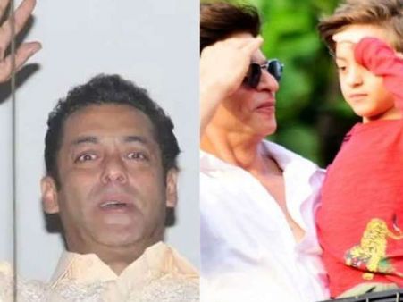 सबसे बड़ी ईद मुबारक देते हैं सलमान खान-शाहरुख, पागल हुई फैंस की भीड़, शानदार तस्वीरें VIDEO