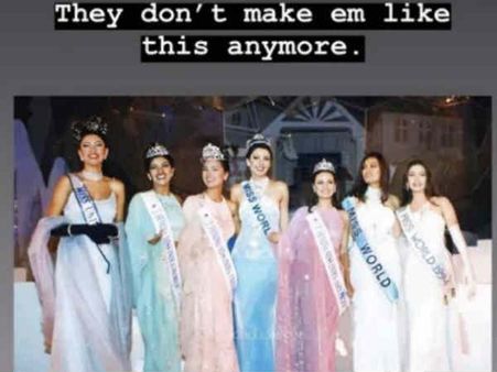 साथ में विश्व सुंदरियां-ऐश्वर्या-सुष्मिता-लारा,प्रियंका-दीया-युक्ता-डायना, सोनम ने शेयर की Viral Pic