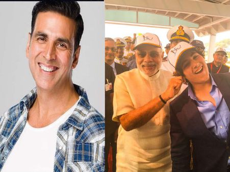 PM नरेंद्र मोदी ने खींचे अक्षय कुमार के बेटे आरव के कान, ऐसा था पापा का रिएक्शन-वायरल हुई तस्वीर