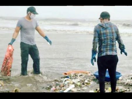 कोरोना के डर के बीच रणदीप हुड्डा ने उठाया बड़ा कदम- बीच पर सफाई कर निकाला 16 टन कचरा