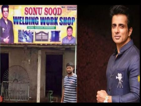 सोनू सूद की वाहवाही : मदद पाने वाले मजदूर ने अपनी दुकान को दिया एक्टर का नाम- PIC