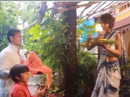 विवेक आनंद ओबेरॉय के घर पधारे गणपति, बच्चों ने किया धूमधाम से स्वागत, देखिए वीडियो