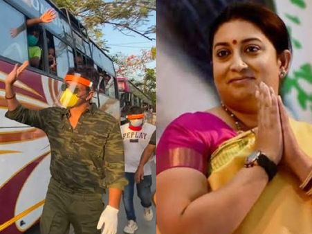 स्मृति ईरानी की रिपोर्ट आई कोरोना पॉजिटिव तो सोनू सूद ने किया ये पोस्ट, वायरल