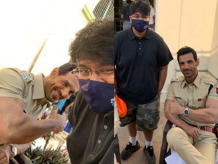 लखनऊ में चल रही है सत्ममेव जयते 2 की शूटिंग, सामने आई जॉन अब्राहम की धमाकेदार तस्वीर