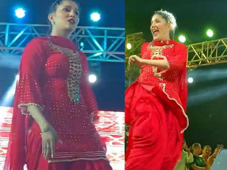 मां बनने के बाद सपना चौधरी ने की दमदार वापसी, इस गाने पर स्टेज पर लगाई आग