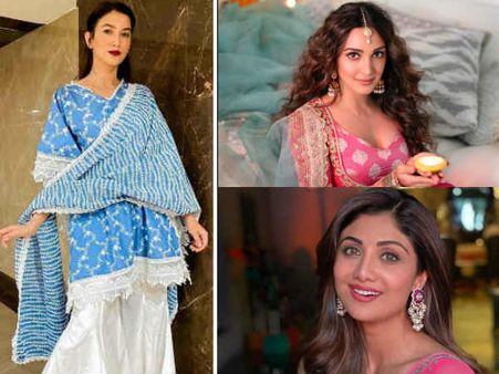 दिवाली 2020- शिल्पा शेट्टी, कियारा से लेकर ट्विंकल खन्ना, बॉलीवुड कलाकारों का खूबसूरत फेस्टिव लुक