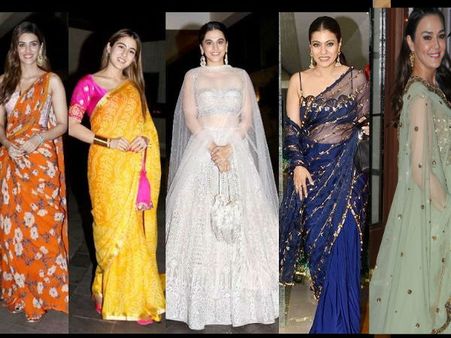 दिवाली पर बॉलीवुड हसीनाओं ने बिखेरा जलवा, एकदम कातिल लुक में आईं नजर- जबरदस्त PICS