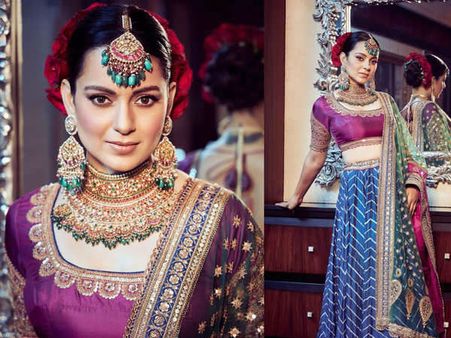 भाई की शादी में 'क्वीन' बनीं कंगना रनौत, महारानी वाला लुक- खूबसूरत तस्वीरें