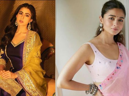 दिवाली पर आलिया भट्ट ने पहना प्यारा मेहनती लहंगा, सारा अली खान का सुपरहिट महारानी लुक