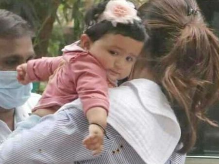 शिल्पा शेट्टी की बेटी समिषा की FIRST फोटो, बेहद क्यूट-PICS
