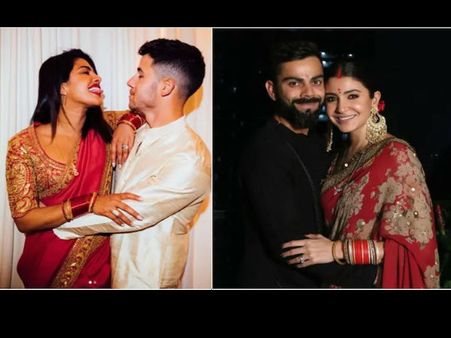Karwa Chauth: शादी के बाद पहला करवा चौथ, अनुष्का- प्रियंका, ऐश्वर्या साड़ी में बेहद खूबसूरत