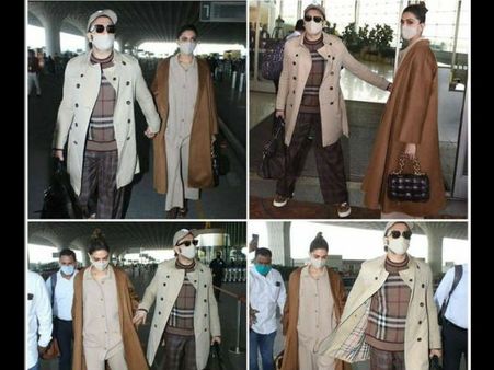 सर्कस की शूटिंग छोड़ पत्नी दीपिका पादुकोण संग घूमने निकले रणवीर सिंह, न्यू ईयर की तैयारी! PICS