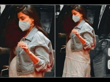 क्यूट ड्रेस में अनुष्का शर्मा ने फ्लॉन्ट किया बेबी बंप, प्यारी तस्वीरें वायरल