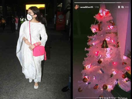 Pics: भाई के साथ न्यू ईयर मनाने के बाद सारा अली खान ने दोबारा मनाया क्रिसमस, जानिए क्यों