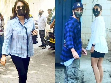 शादी से पहले आलिया भट्ट और रणबीर कपूर बनवा रहे आलीशान घर, मां नीतू के साथ कंस्ट्रक्शन साइट पर पहुंचे-PICS!