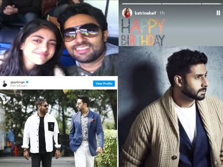 अजय देवगन से कैटरीना कैफ तक, बॉलीवुड ने इस खास अंदाज में किया अभिषेक बच्चन को बर्थडे पर विश-PICS