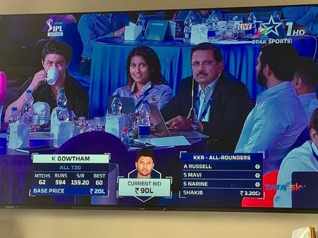 IPL Auction 2021 का हिस्सा बने शाहरुख खान के बेटे आर्यन और जूही चावला की बेटी जाह्नवी- PHOTOS