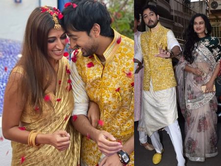 Wedding Pics: पद्मिनी कोल्हापुरी के बेटे प्रियांक शर्मा की शादी, जमकर नाचीं प्रेम रोग एक्ट्रेस