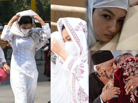 पिता की अंतिम यात्रा में शामिल हुईं गौहर खान, आंखों में आंसू लिए पिता को अंतिम विदाई देने पहुंचीं- PHOTOS