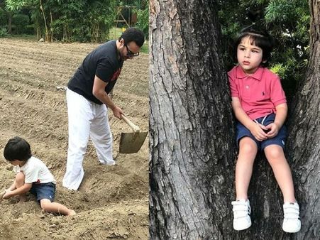 खेतों में काम करते दिखे तैमूर और सैफ अली खान, करीना कपूर खान ने दिया ये खास संदेश!