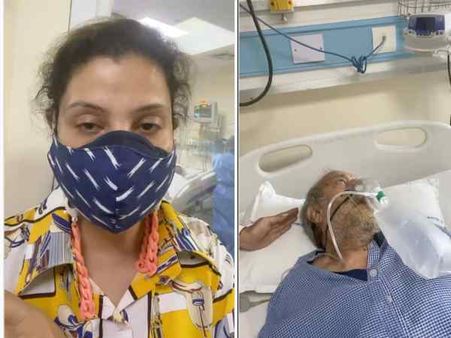 संभावना सेठ ने कहा डॉक्टर ने पिता को मार डाला, शेयर किया वीडियो - ऑक्सीजन के लिए तड़पते रहे