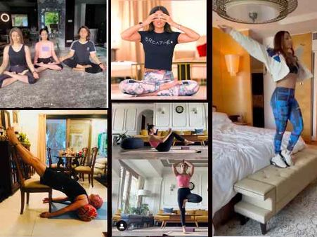 Pics: स्टार्स ने यूं मनाया अंतर्राष्ट्रीय योग दिवस: बॉलीवुड के सबसे नन्हें योगी - पृथ्वी और इनाया