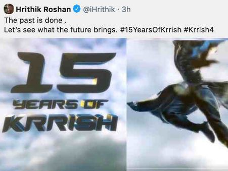 ऋतिक रोशन ने एक छोटे से वीडियो के साथ किया कृष 4 का एलान, फैन्स ने शुरू किया जश्न