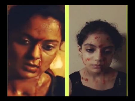 चेहरे पर खून वाला मेकअप, 'छोटी कंगना' का जबरदस्त टैलेंट Video देख ,हैरान एक्ट्रेस ने पूछा ये सवाल