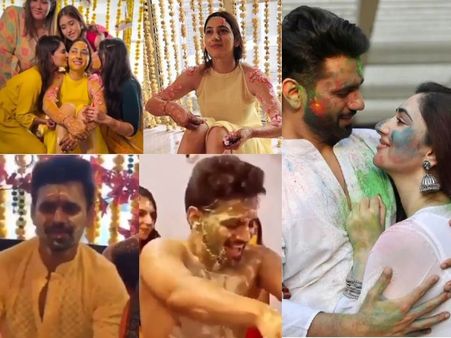 #Dishul Wedding: राहुल वैद्य और दिशा परमार की शादी, हल्दी सेरेमनी में जमकर मस्ती- फोटो वीडियो