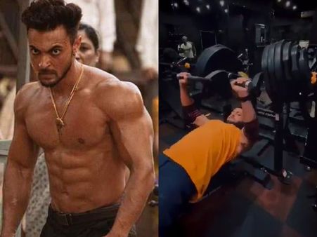 सलमान खान के बहनोई आयुष शर्मा ने शेयर किया वर्कआउट वीडियो, 185 किलो भार उठाया - धमाकेदार एक्शन की तैयारी !