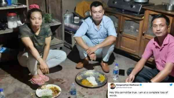 टोक्यो ओलंपिक्स विजेता मीराबाई चानू की तस्वीर देख चौंक गए आर माधवन, ज़मीन पर खा रही हैं खाना