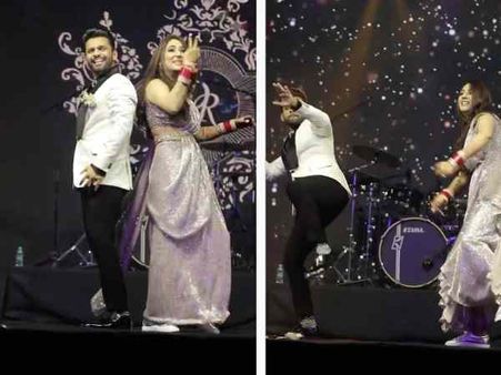 Pics: वेेडिंग रिसेप्शन पर जमकर नाचे राहुल वैद्य - दिशा परमार, अली गोनी नहीं बचा पाए दोस्त के जूते