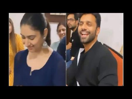 Video राहुल वैद्य-दिशा परमार की शादी की धमाकेदार तैयारी, दोस्तों ने बोला- भाभीजी घर पर, यार की शादी है