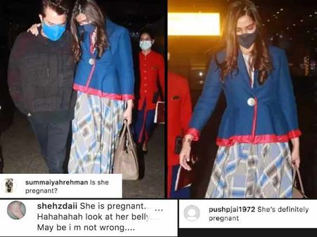 सोनम कपूर प्रेगनेंट हैं? - एक साल बाद लौटीं भारत, तस्वीरें देख फैन्स का पहला रिएक्शन