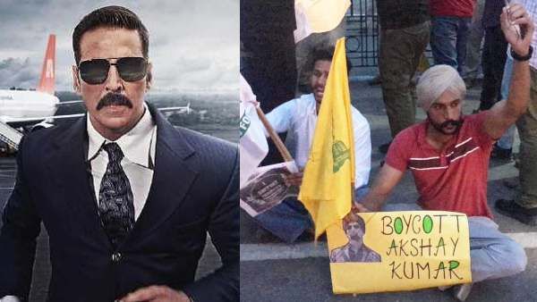 'अक्षय कुमार की फिल्म देखने वालों शर्म करो', पंजाब में बेल बॉटम को लेकर थियेटर के बाहर भारी विरोध प्रदर्शन