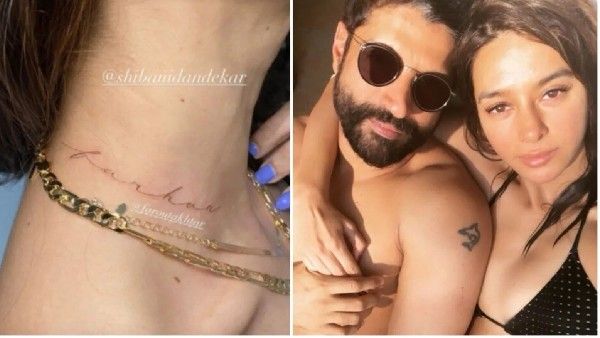 बर्थडे पर शिबानी दांडेकर ने गर्दन पर बॉयफ्रेंड फरहान अख्तर के नाम का टैटू बनवाया, दिखाई फोटो