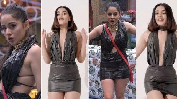बिग बॉस ओटीटी: उर्फी जावेद ने कूड़े से बनाई ऐसी हॉट ड्रेस, फटी रह गईं दर्शकों की आंखें- PICS