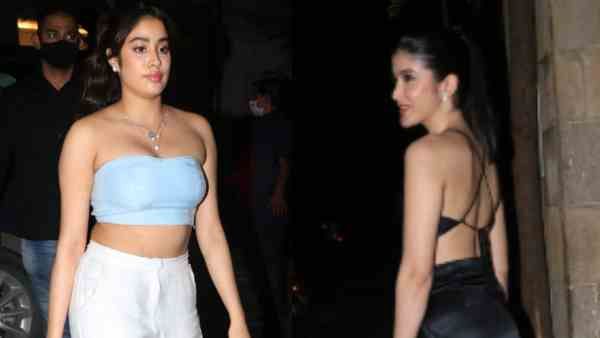 Pics: रिया कपूर की रिसेप्शन पार्टी पर जान्हवी कपूर - शनाया कपूर के हॉट लुक पर टिक गईं नज़रें