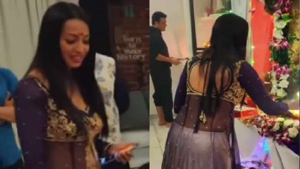 गणेश पूजा के दौरान कृष्णा की पत्नी कश्मीरा शाह ने पहने ऐसे कपड़े, हो गईं ट्रोल!