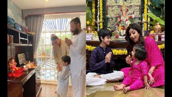 स्टार्स का गणपति सेलिब्रेशन, शिल्पा शेट्टी- करीना कपूर खान ने की बेटे के साथ पूजा, Photo