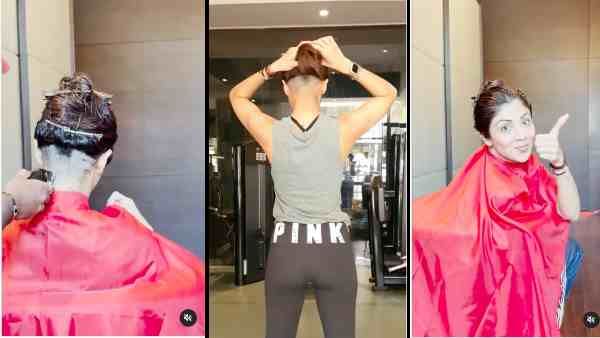 शिल्पा शेट्टी ने मुंडवाया एक चौथाई सिर, बाल शेव कराने के बाद शेयर किया वीडियो