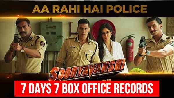 सूर्यवंशी का बॉक्स ऑफिस पर एक हफ्ता - सात दिन में रोहित शेट्टी - अक्षय कुमार ने बनाए सात रिकॉर्ड