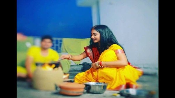 22 मिनट के MMS वीडियो के बाद भोजपुरी स्टार त्रिशा कर मधु की छठ पूजा देख भड़के लोग