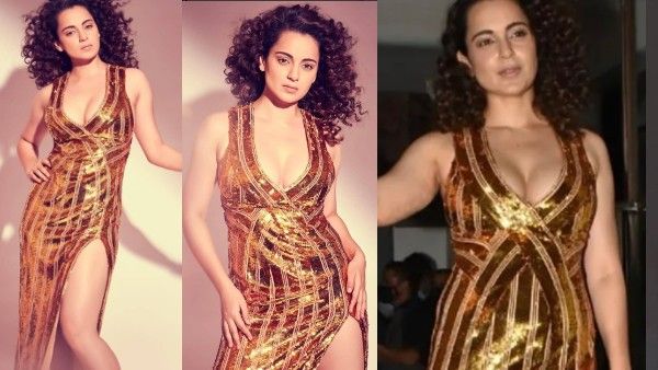 तेजस की रेप-अप पार्टी में कंगना रनौत का सेक्सी लुक, देखिए पार्टी की तस्वीर-वीडियो