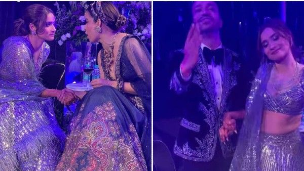 अंकिता लोखंडे-विकी जैन के संगीत में दुल्हन लुक में हैवी ज्वेलरी पहन पहुंची कंगना रनौत, बेहद खूबसूरत